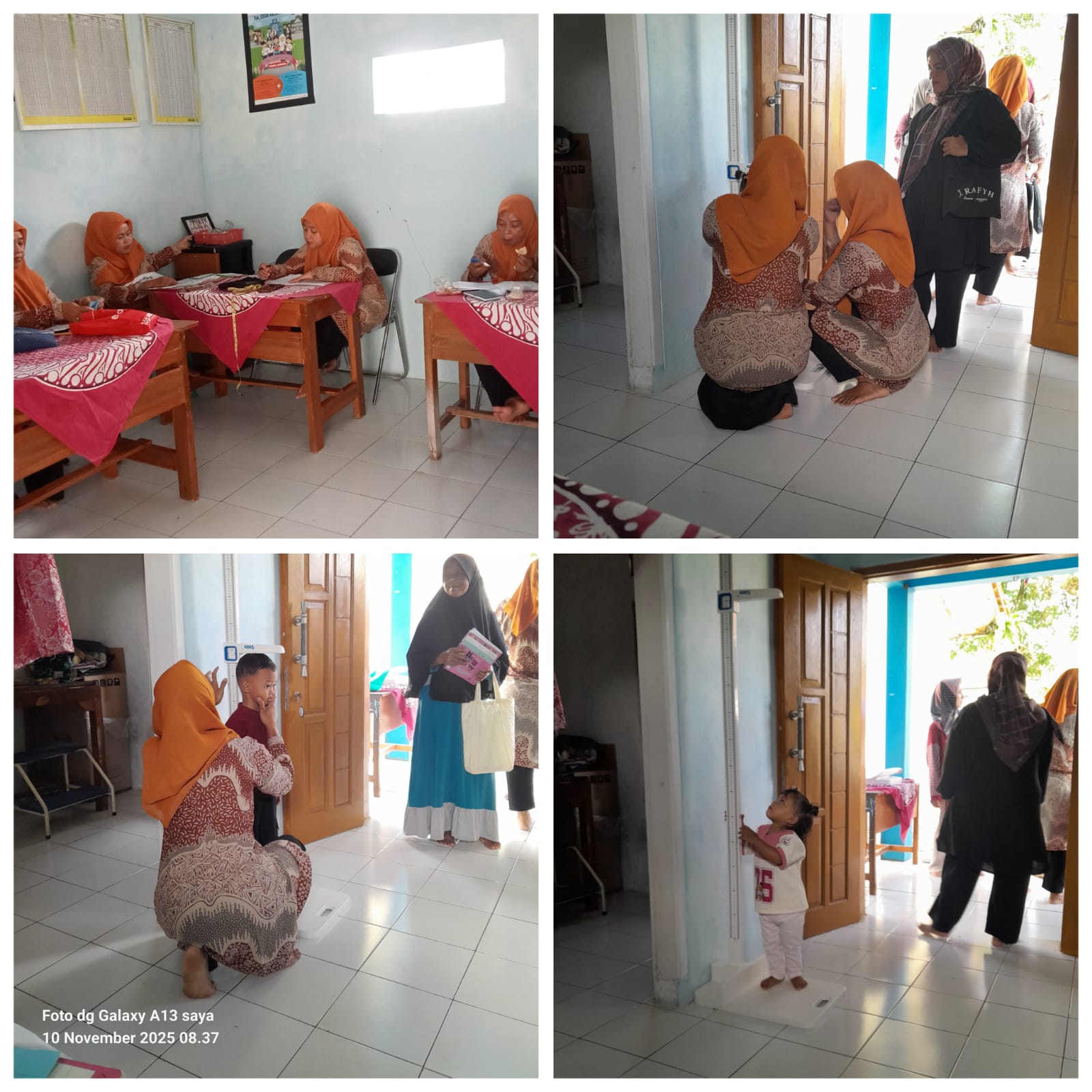 Kegiatan Posyandu Melati 1 Dusun Bungursari Desa Lumbungsari